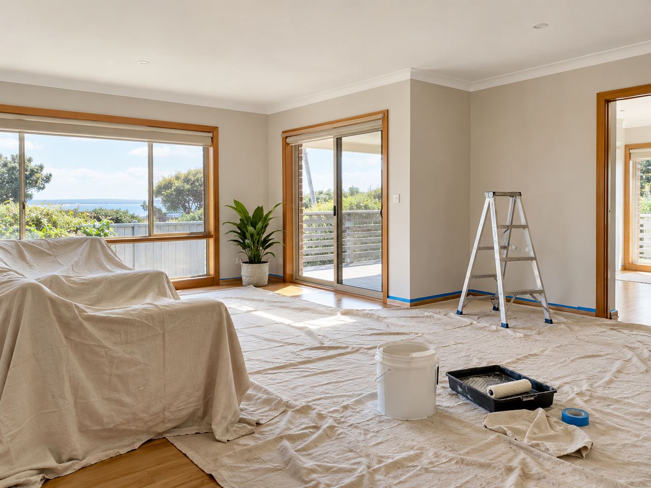 AI-generated illustrative interior painting image for Baxter